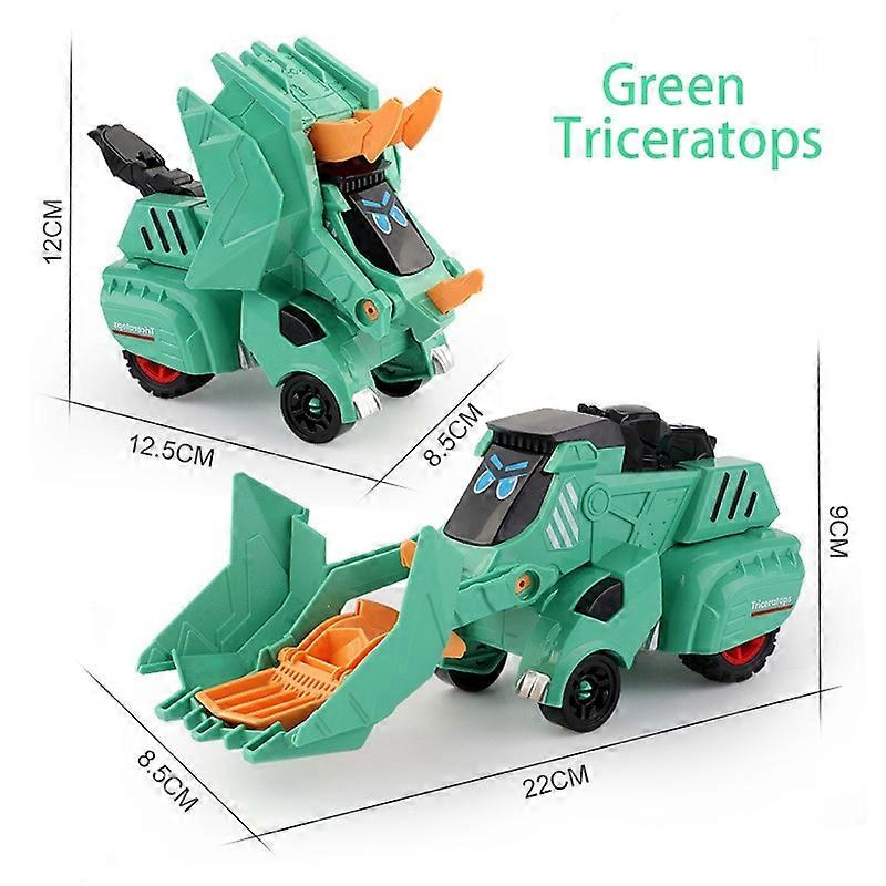 2 v 1 Monster Truck Transformace Hračka do auta Děti Dinosaurus Hračka do auta Transformační hračky pro chlapce Deformace Figurky Robot HračkyBlue Triceratops Remot