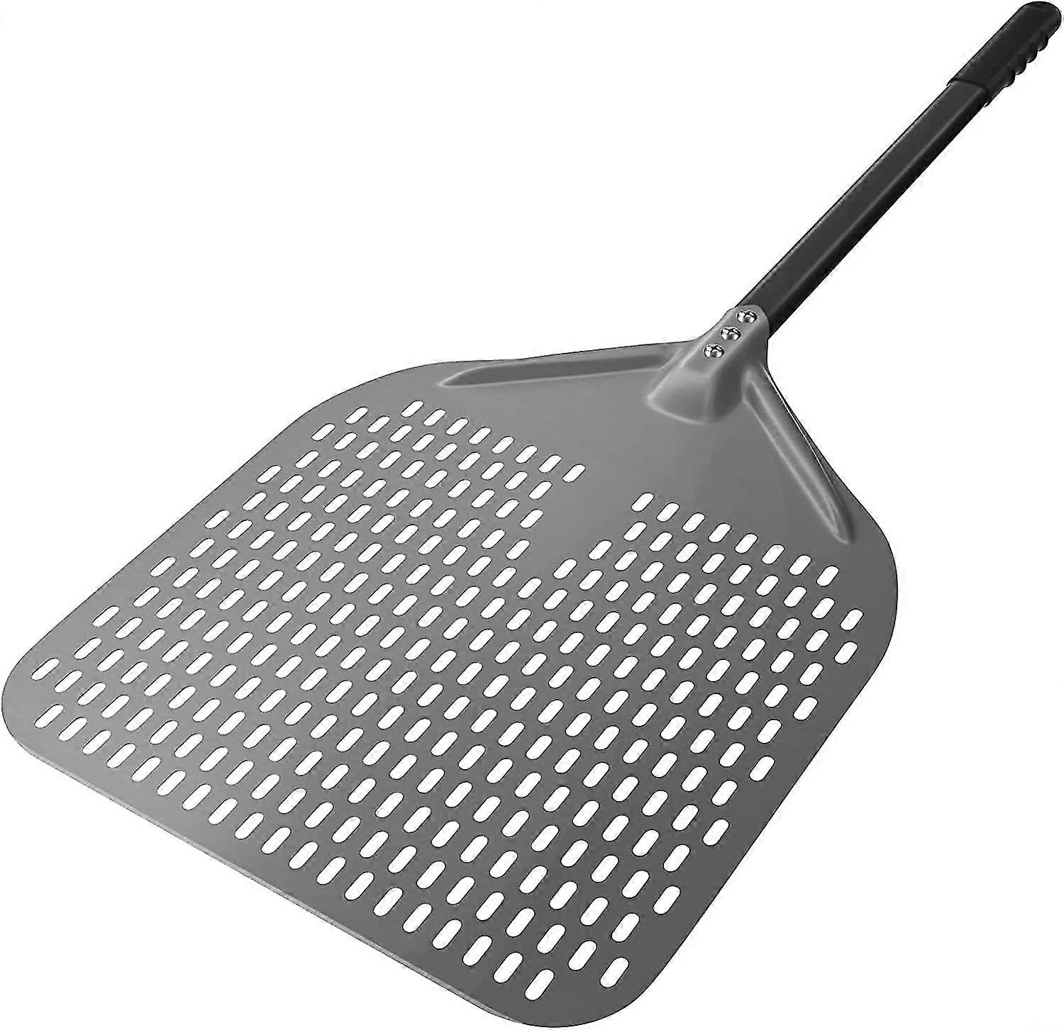 14" Perforated Pizza Peel, Rod Anodized Pizza Peel, Swivel Pizza Peel, Pizza Paddle, Overall Size 34.8"