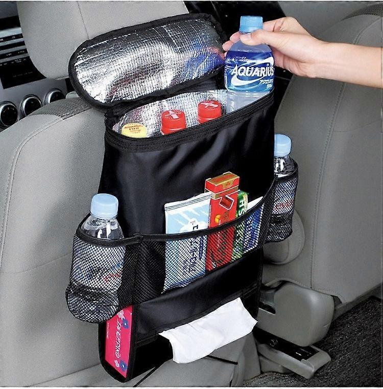 Car Back Seat Organizer Storage Bag Car Hanging Bag Multi-Pocket Auto Car Storage Tissue Box Car-styling Cool Wrap Bottle
