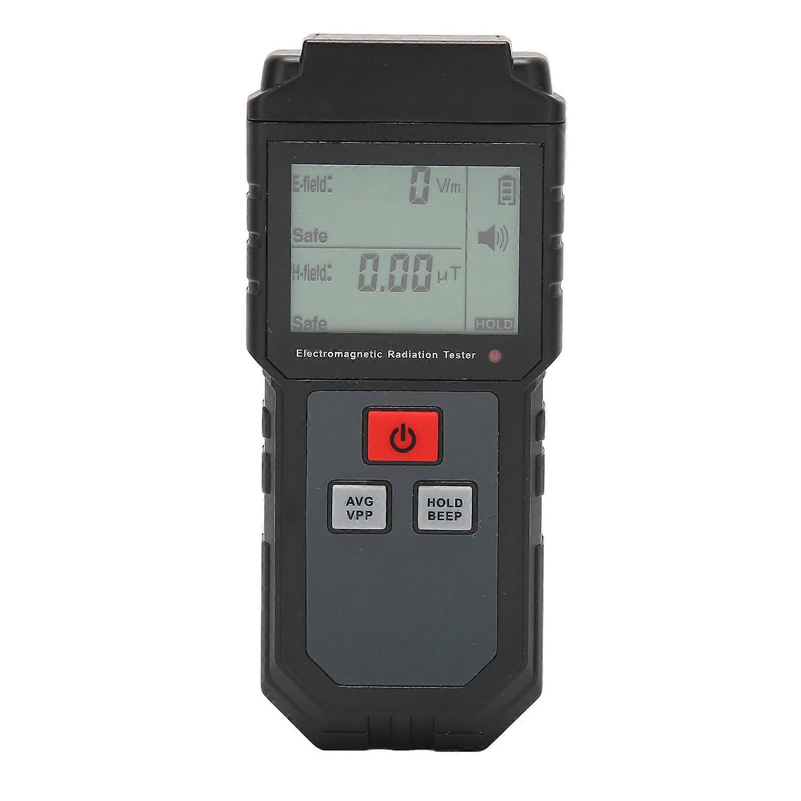 Electromagnetic Radiation Tester 1V/M1999V/M LCD EMF Meter with Sound Light Alarm for Home Appliance