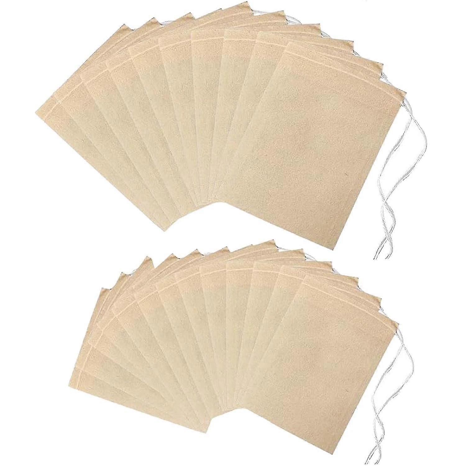 200Pcs Filter Bag Disposable Coffee Filter Bag with Drawstring Easy to Use Tea Leaf Bag for Home Kit