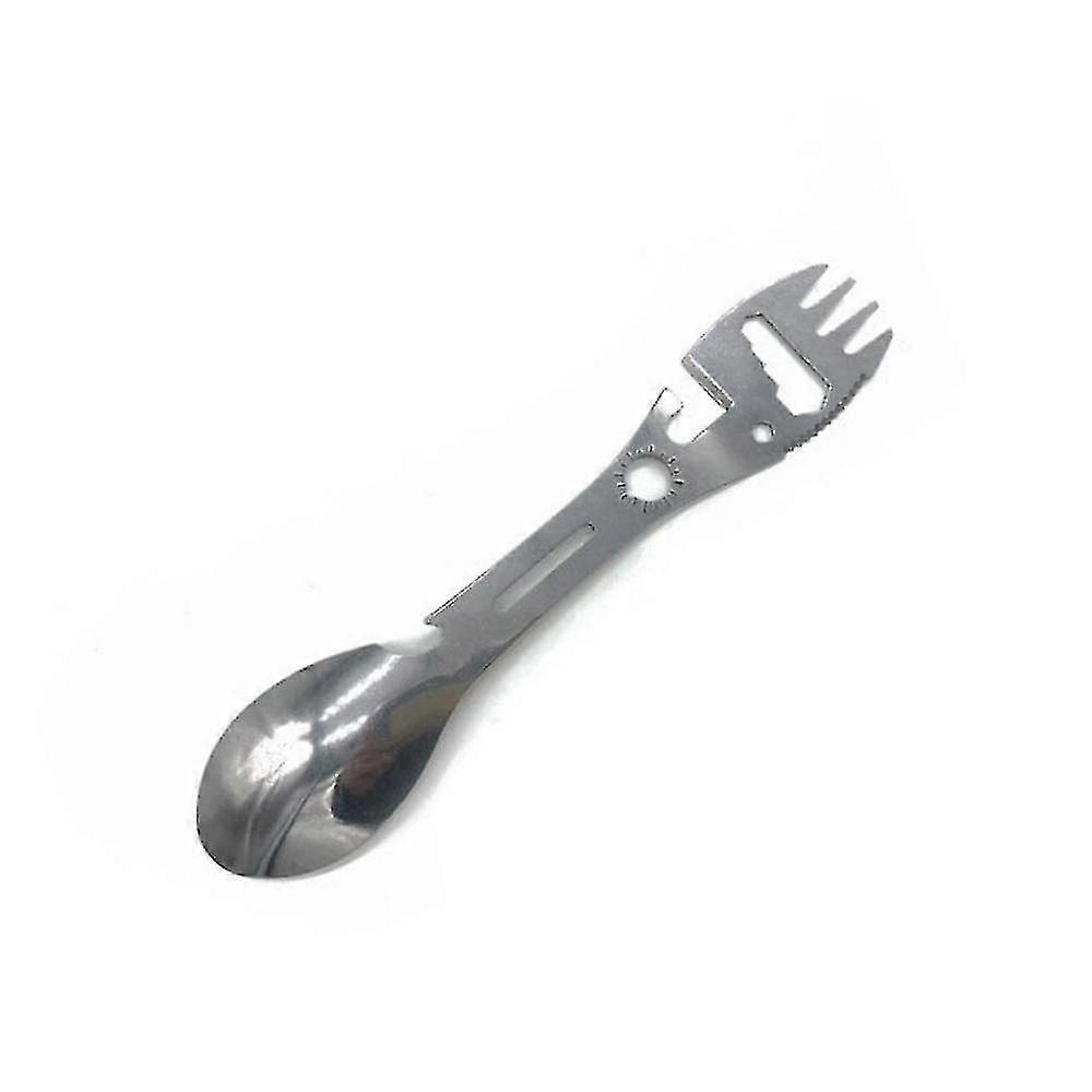 10 In 1 Multifunctional Stainless Steel Fork Spoon Portable Outdoor Camping Picn