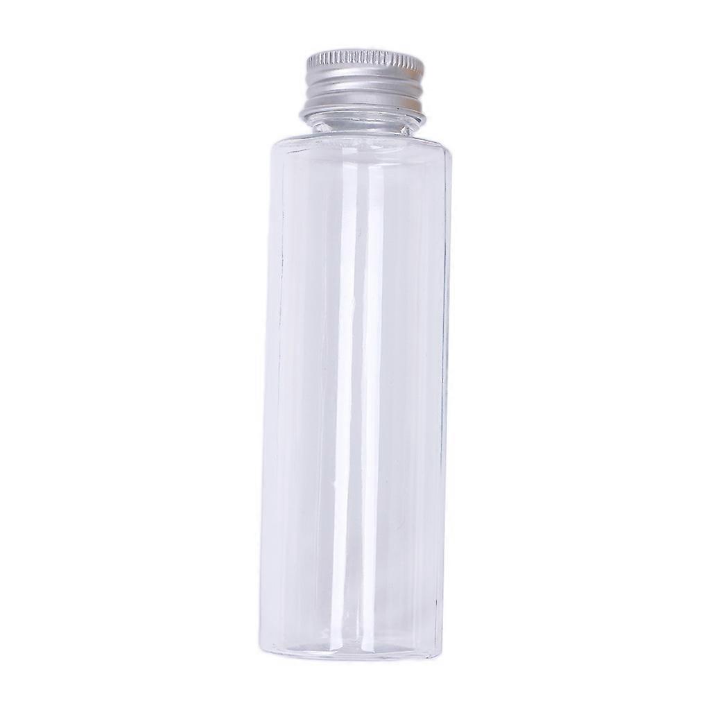 Plastic Travel Empty Jars Bottle Makeup Liquid Sample Container Aluminum Cap 100