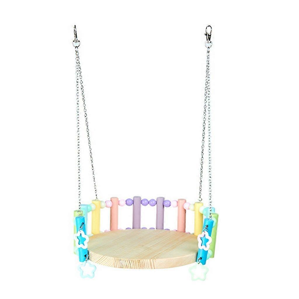 Bird Perch Natural Wood Bird Ladder Stand Parrots Platform Cage Accessories