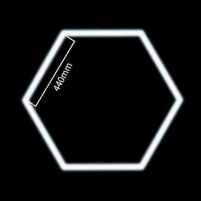 Factory Sell High Performance Single Hexagon Honeycomb Led Detailing light for Car Workshop 2 years Warranty Mutilcolor