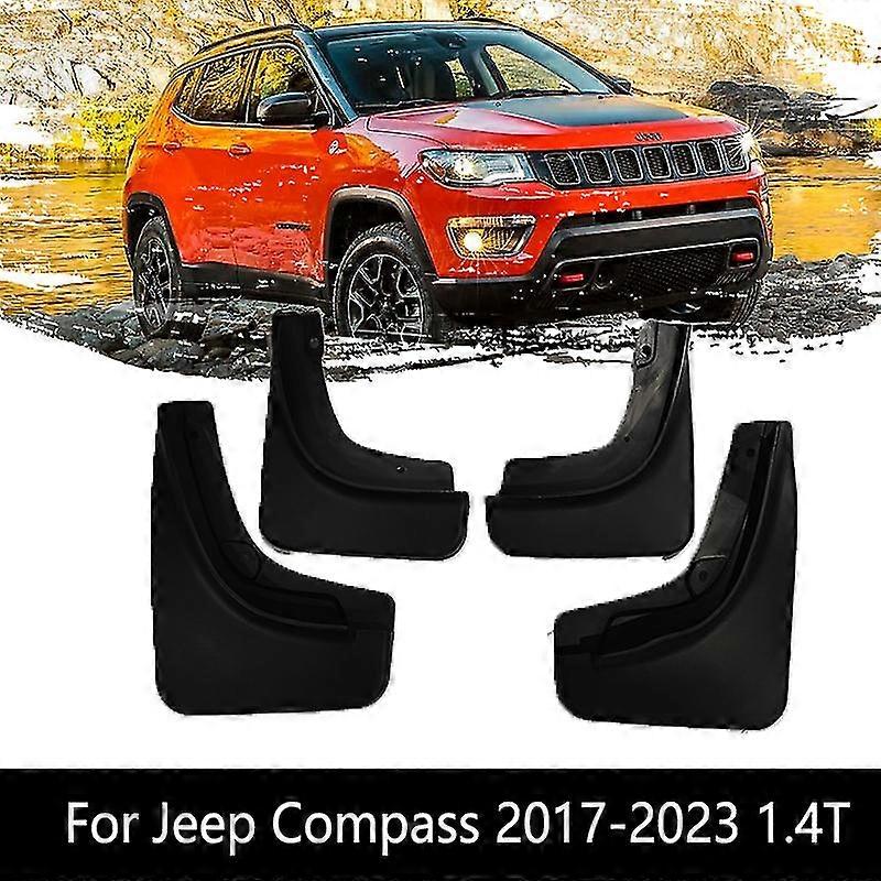 Mudguards For Jeep Compass Mk2 2017~2023 2.4t 1.4t Front Rear Mudflaps Splash Guards Fender Wheel Protector Mud Flap Accessories