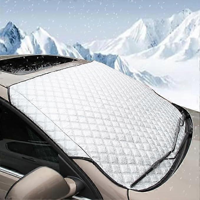 VVHUDA Car Windscreen Snow Covers, for MG4 EV MG 4 EH32 2022-2023 Ultra Thick Foldable Magnetic Windshield Protector Cover Frost Ice Snow Protector,B