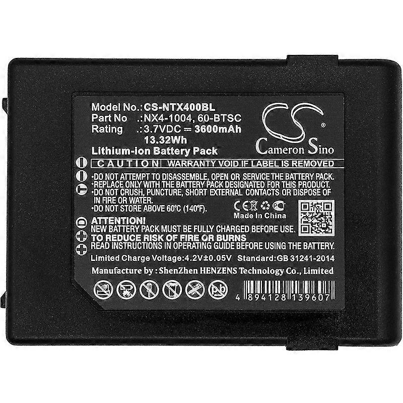 Cs Applicable To Handheld Nautiz X4 Barcode Scanner Battery 60-Btsc