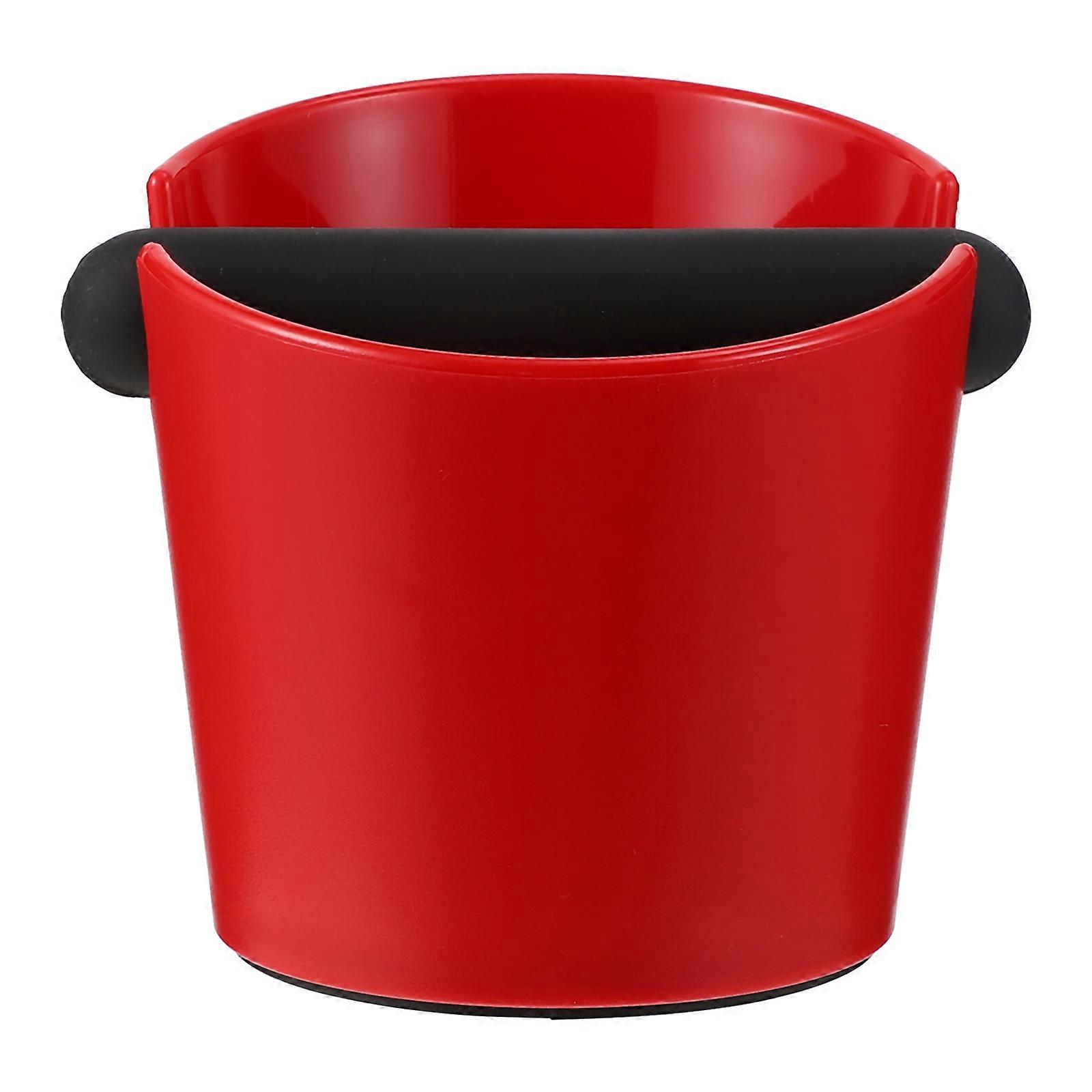 1Pc Household Coffee Knock Box Removable Knock Bar Espresso Dump Bin (Red)