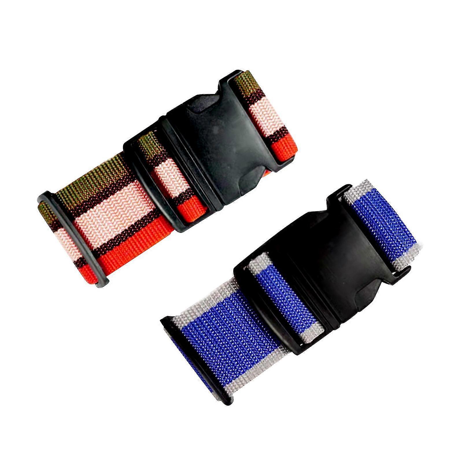 2 st för resväska stöldskyddande bagagerem packning justerbar längd med lås