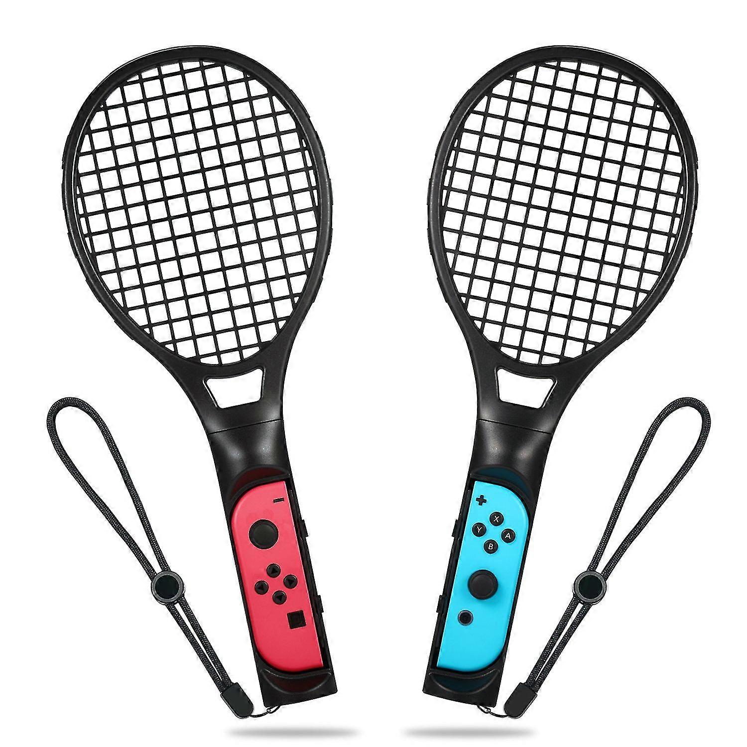 Ρακέτα τένις συμβατή με το διακόπτη Nintendo, συμβατή με τον ελεγκτή Joy-con, μαύρο