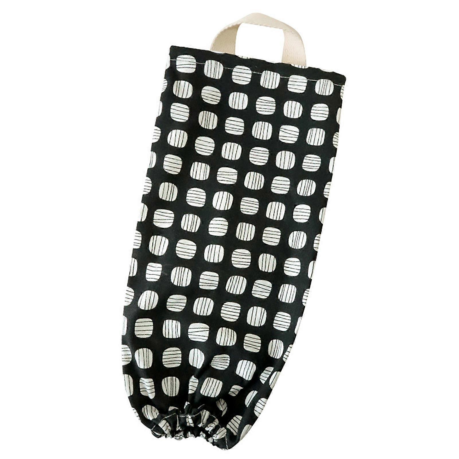 Flower Pattern Garbage Bag Storage Holder Collapsible Fabric Storage Dispenser Garbage Bag Organizer for Home