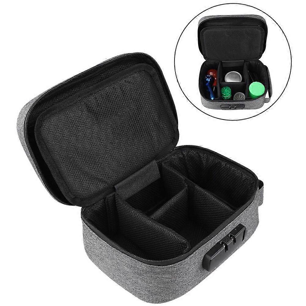 Activated Carbon Deodorant Bag with Password Lock Waterproof Smell Proof Stash Storage Case for Travel