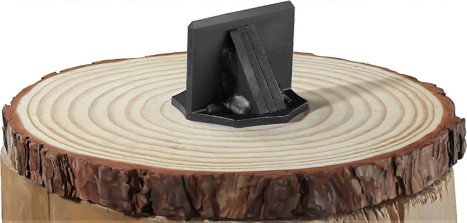 Μικρός χειρωνακτικός διαχωριστής ξύλου μαύρος διαχωριστής καυσόξυλων ισχυρός αναπτήρας καυσόξυλων κατασκευασμένος από χάλυβα φορητή σφήνα διαχωρισμού ξύλου για μικρές ξυλόσομπες