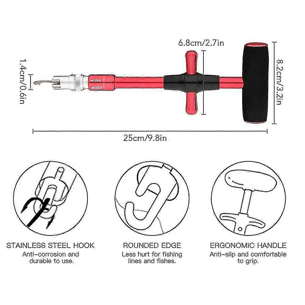 Fishing Hook Remover With Retracted Hook Extractor Puller Fish Hook Separator Tool