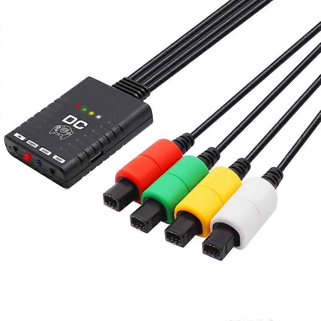  محول ل DC-Wii Switch-PS3 PS4-PS5 موصل تحكم دعم 4 مقبض لعبة