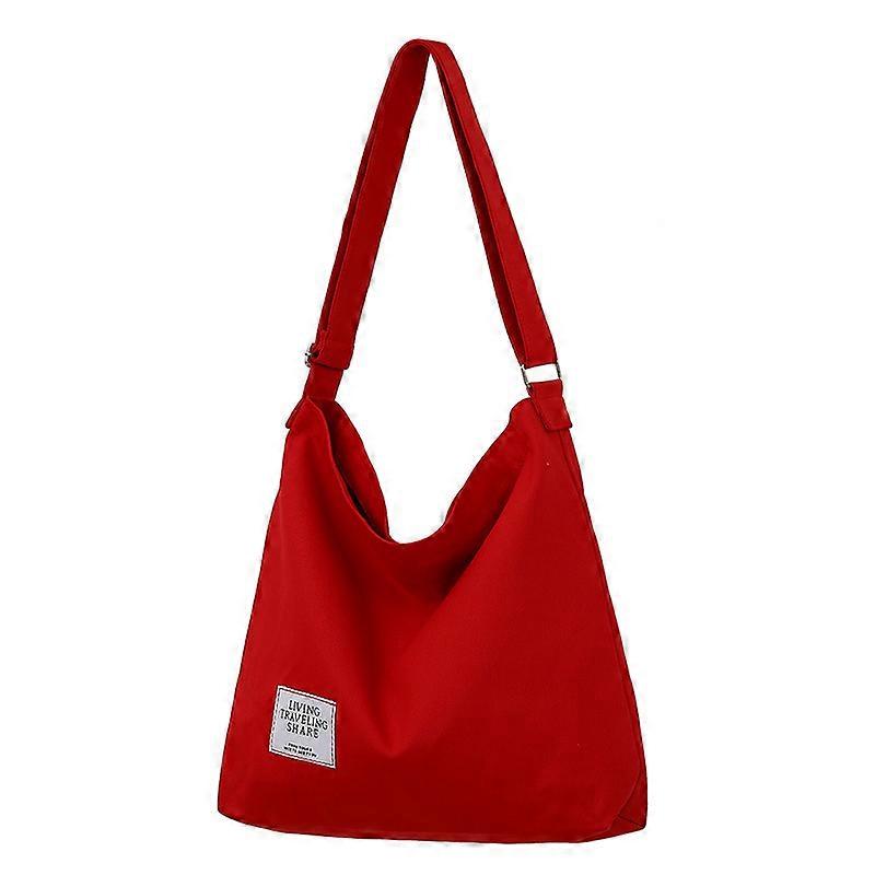 Damska płócienna torba na ramię o dużej pojemności Hobo Crossbody Torebka Casual Tote