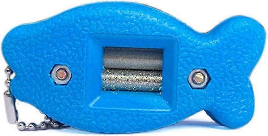 Ice Skates Blade Sharpener Hockey Skate Sharpener Portable Width Adjustable Ice Skates Sharpener For Ice Hockey Skates And Figure Skating Blades(Blue)