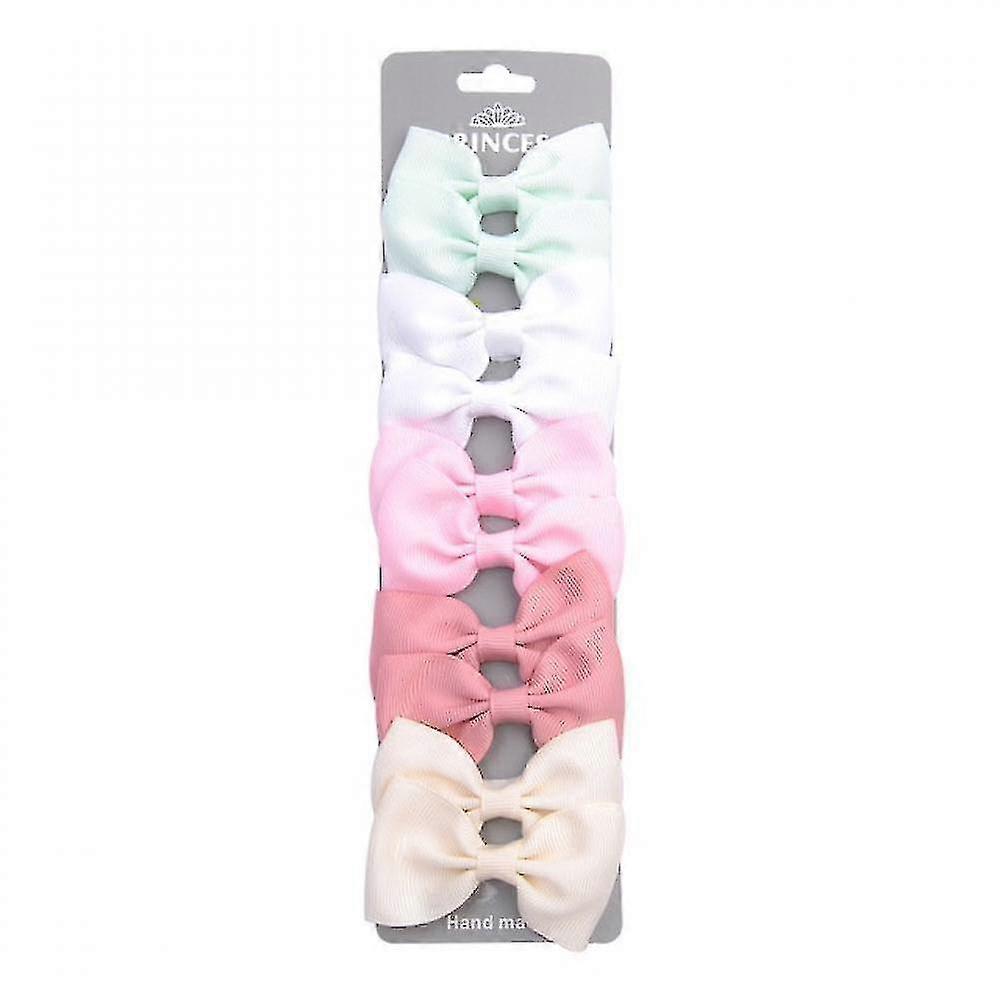 Ensemble de 10 arcs de cheveux en ruban Grosgrain avec clip