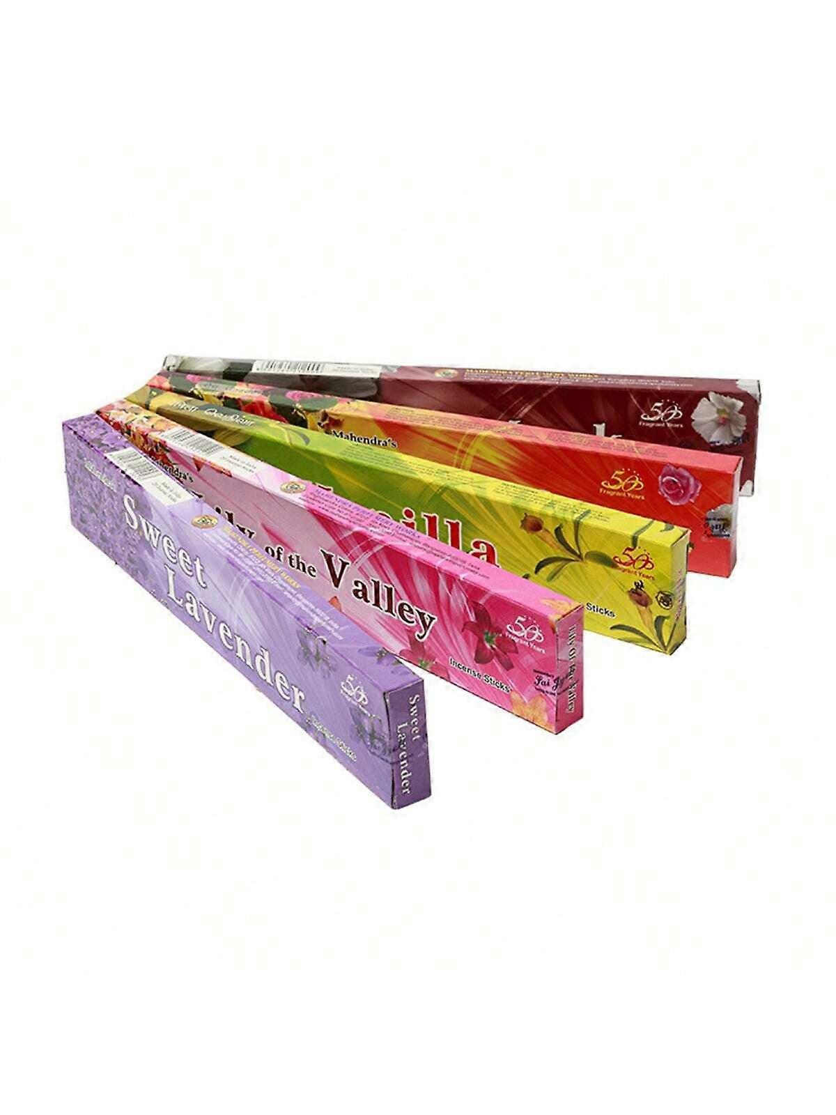 20pcs/Box India Aromatherapy Strips, Enjoy The Fragrance Of India - Rose, Lavender, Lily, Citronella, White Musk, Vanilla And More - Perfect For Yo