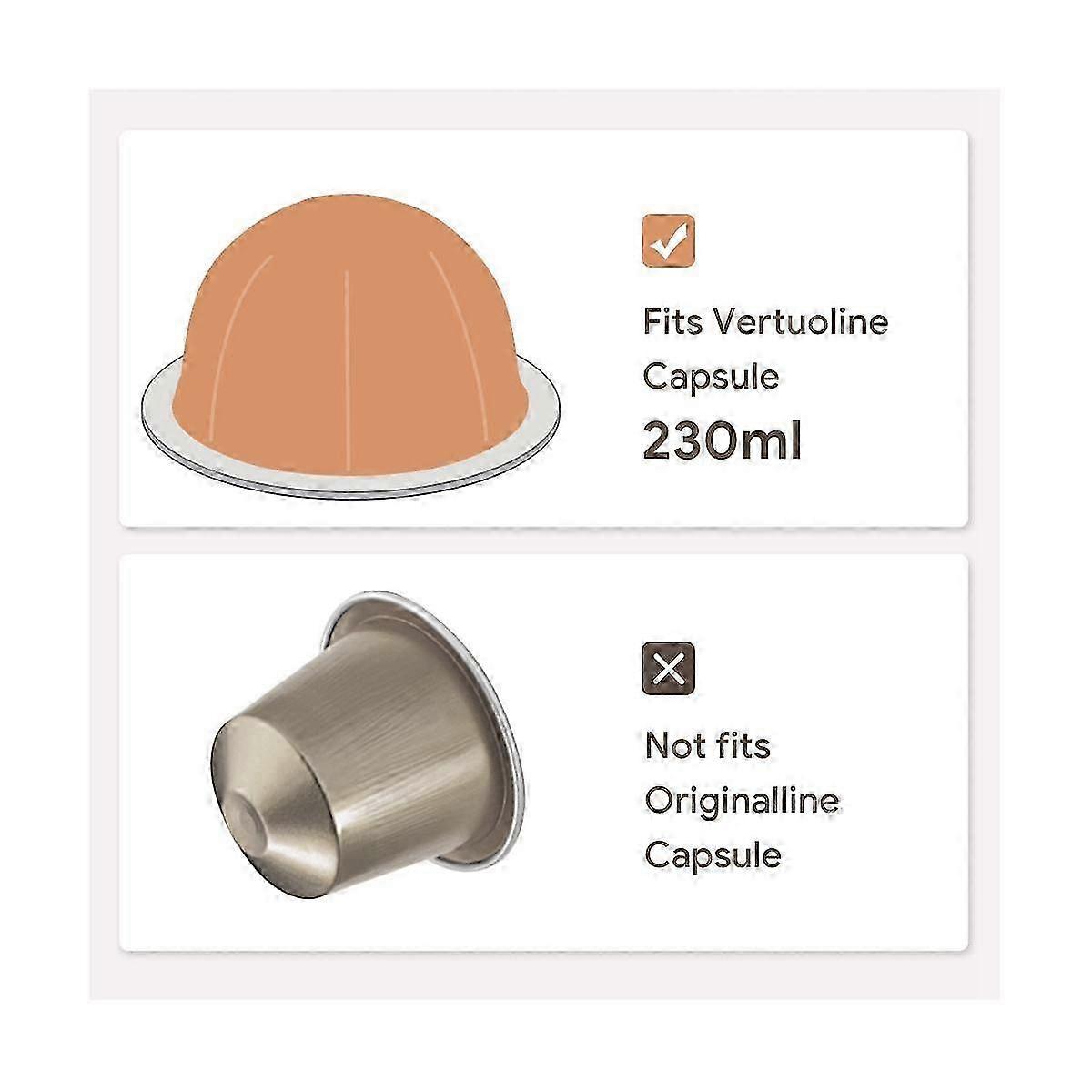 For Vertuo Reusable Capsule Vertuoline Refillable Coffee Filter