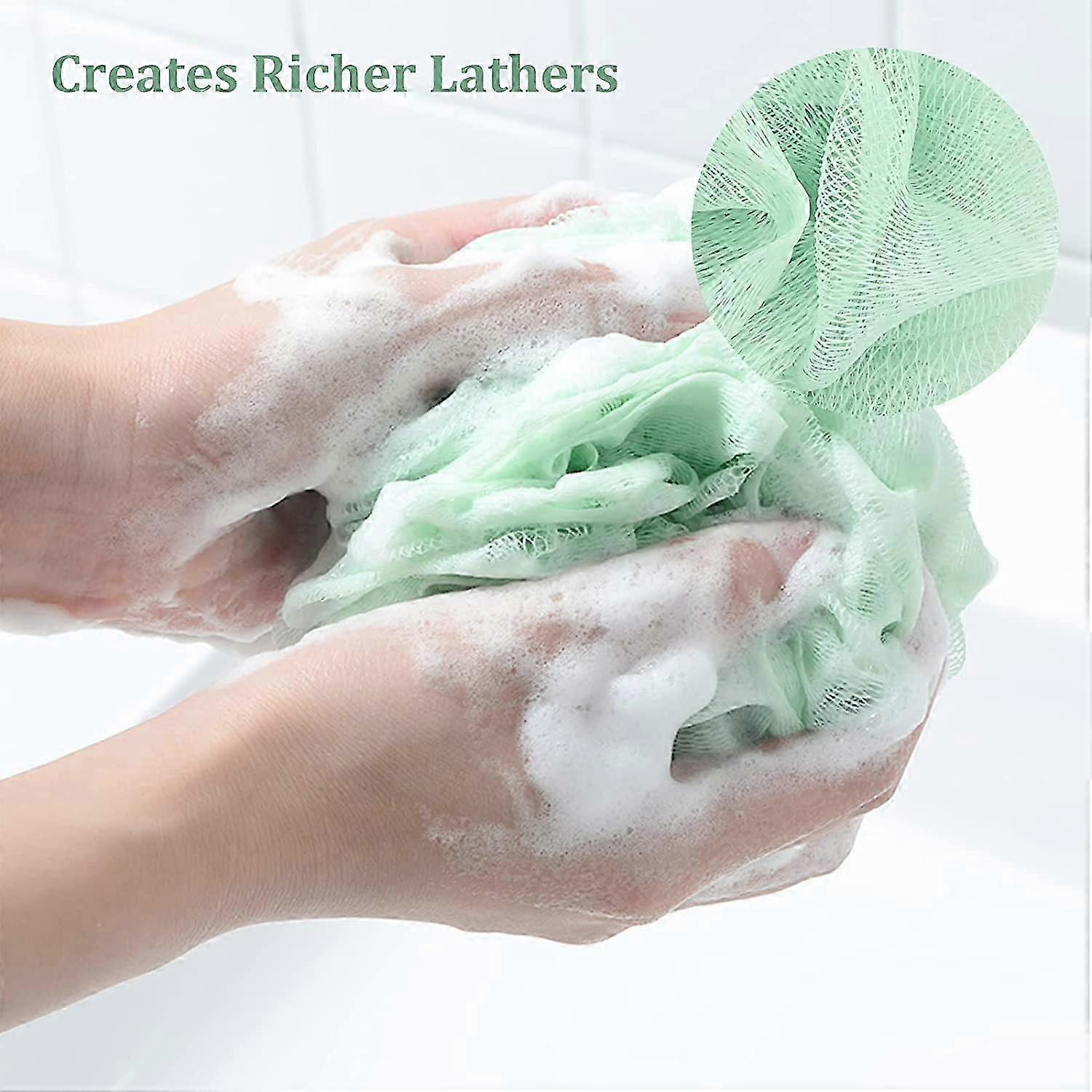 4 Packs Loofah Cleaning Sponge Bath Accessories