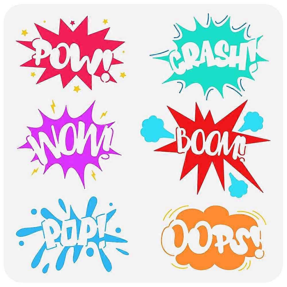 1pc PET Hollow Out Drawing Painting Stencils for DIY Scrapbook Photo Album Word 30x30cm