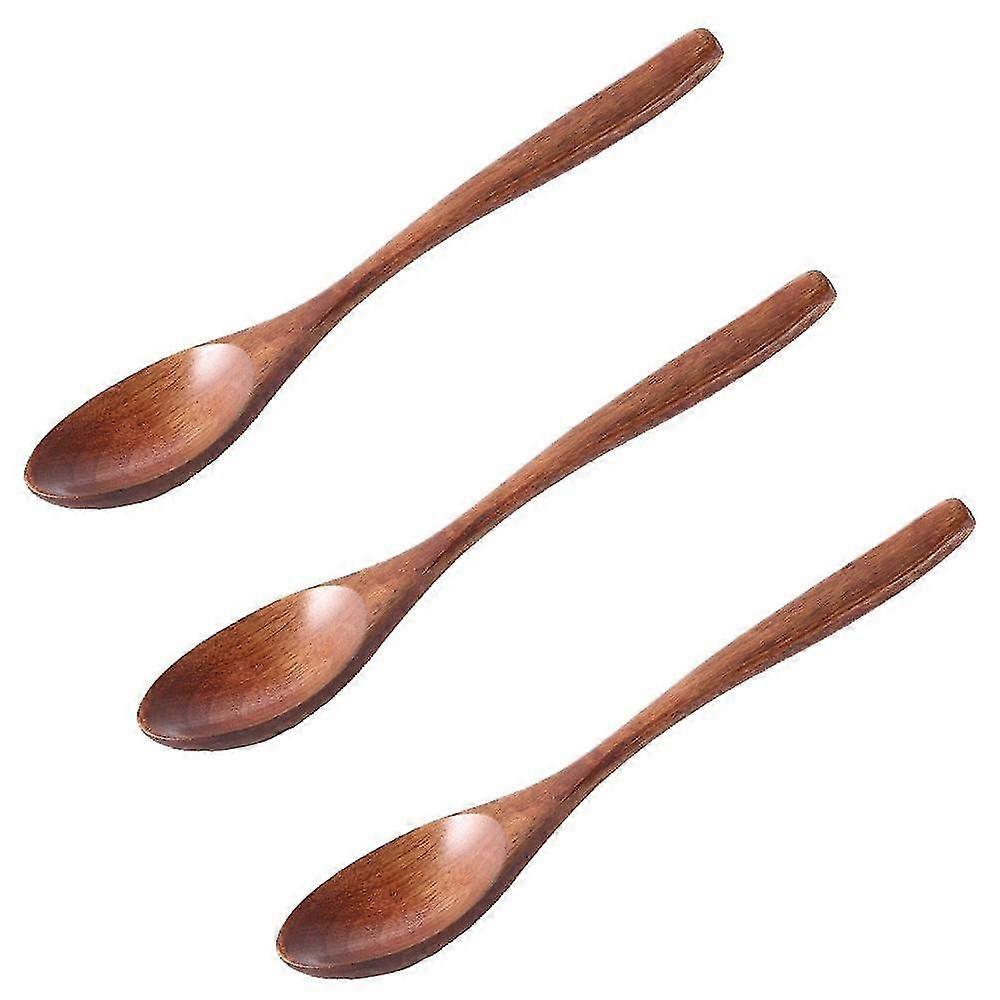 Wooden Spoon Long Handle Solid Wooden Rice Spoon Dessert Spoon Handmade Spoon And Fork Tableware,8648