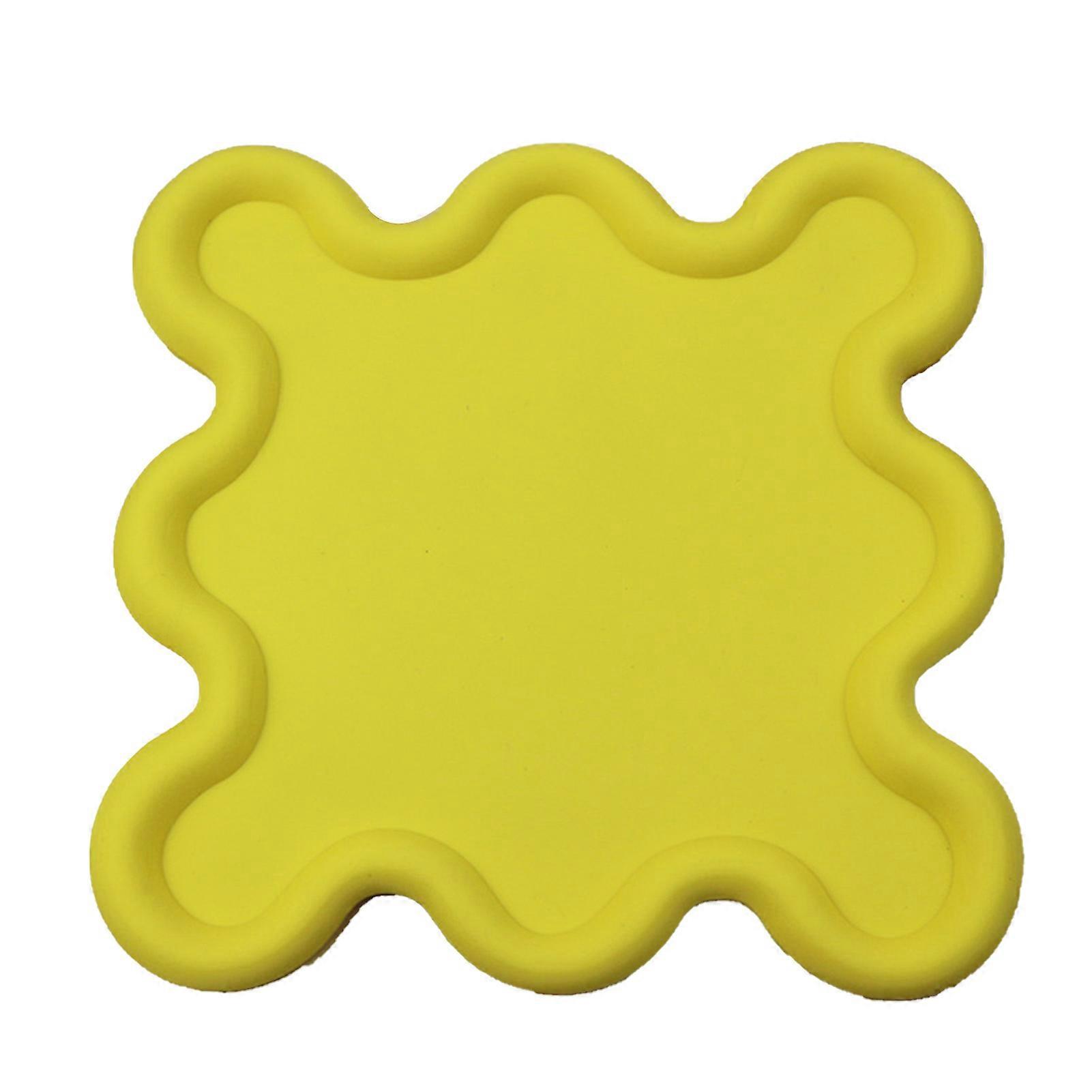 Posavasos domésticos de PVC de forma irregular, resistente al calor e impermeable