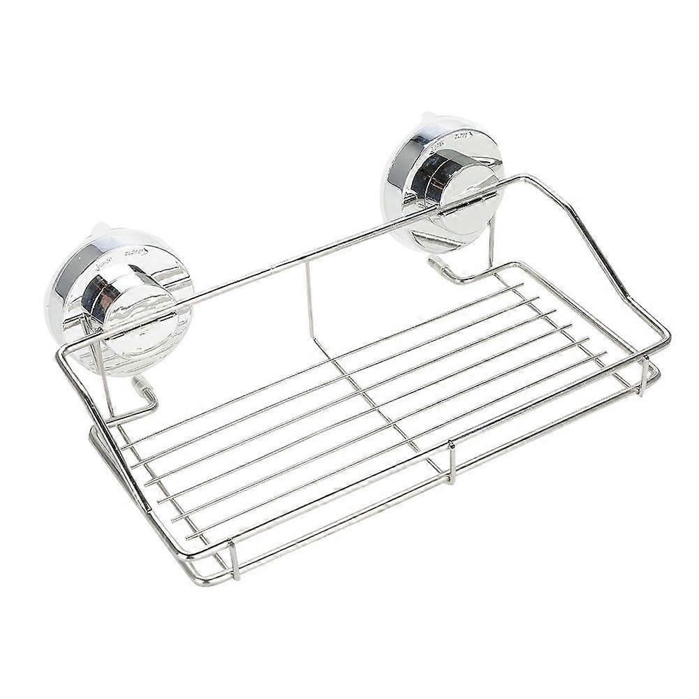 Bathroom Shower Room Kitchen Removable Wall Mounted Storage Shelf Suction Cup Rack