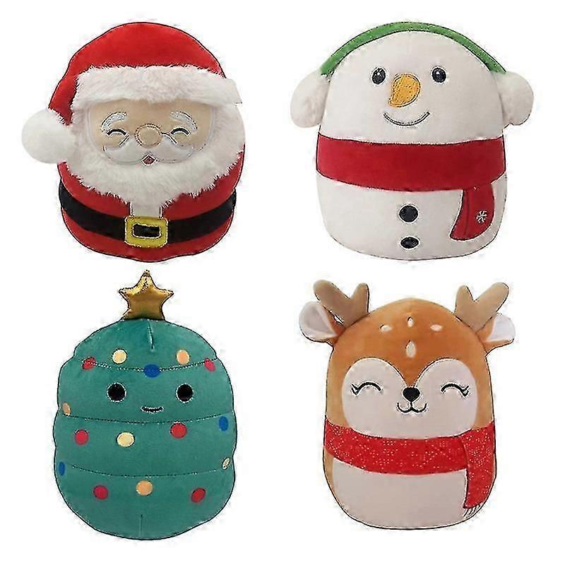 Christmas Plush Toy Santa Claus Christmas Tree Snowman Elk Throw Pillow Cushion Xmas Gifts BSSM