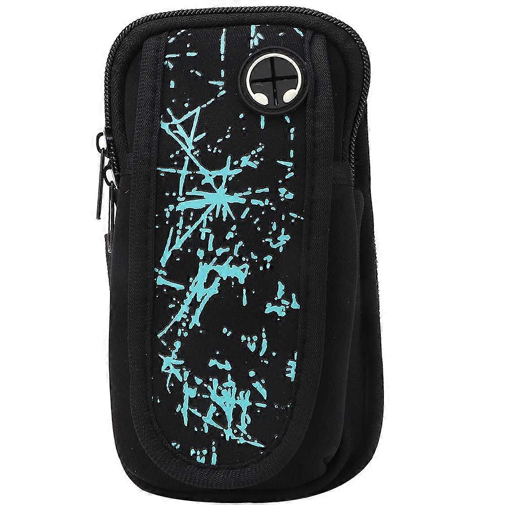 Outdoor Portable Sports Arm Pack Running Multifunctional Wrist Phone Pouch Wallet Bag(Blue)