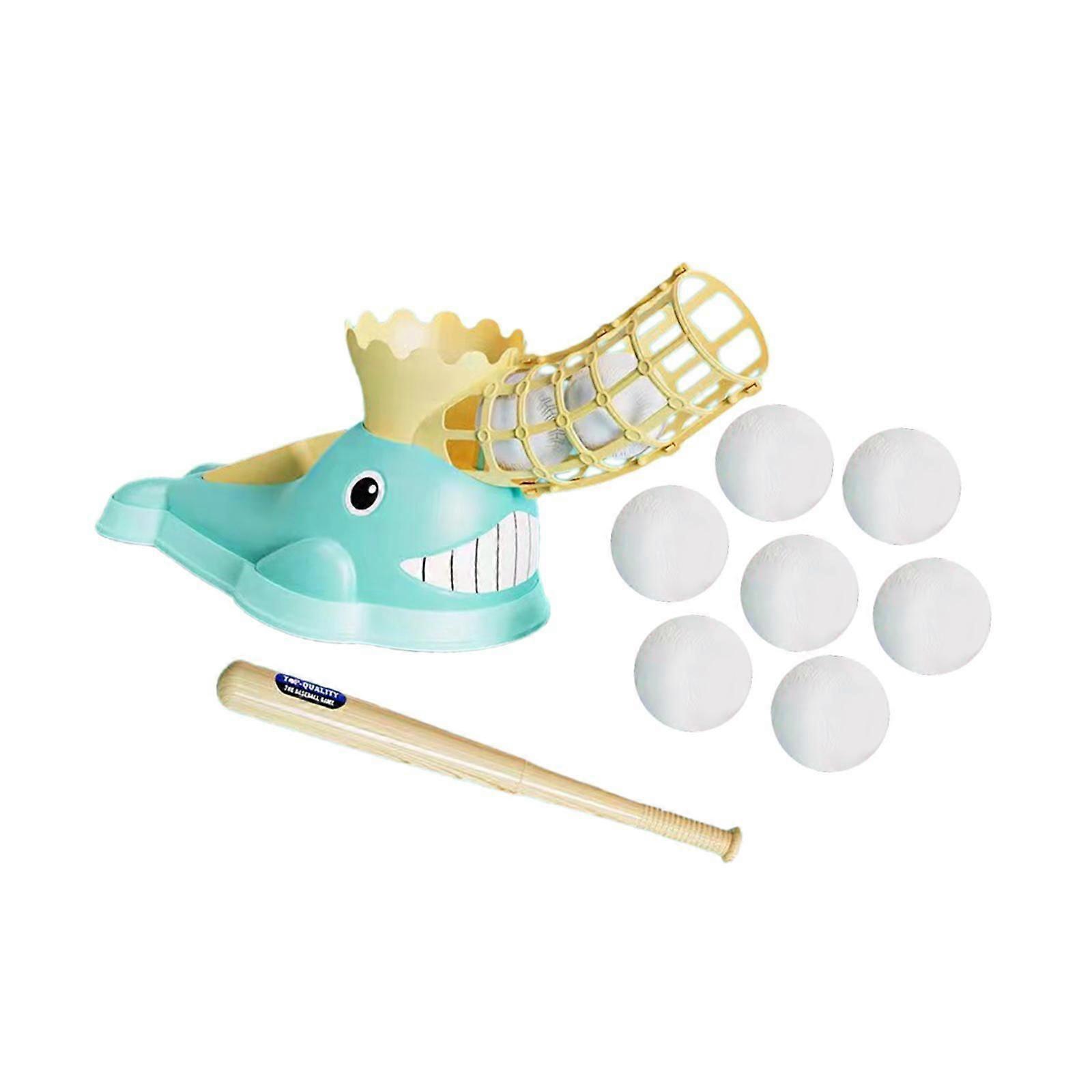 Kids Baseball Pitching Machine Entertainment Baseball Pitcher for Kids Gifts Blue