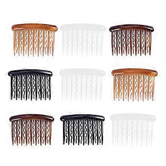 24 Pcs French Hair Clips Wave Tooth Comb French Side Combs Thin Hair Plastic Hair Side Comb Hair Side Combs Fine Hair-Yvan