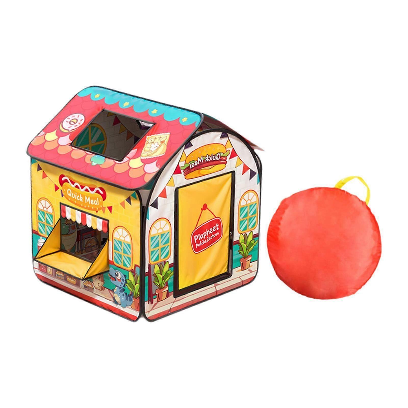 어린이 놀이 텐트 보관 가방 소형 접이식 놀이터 어린이 어린이 공룡 집