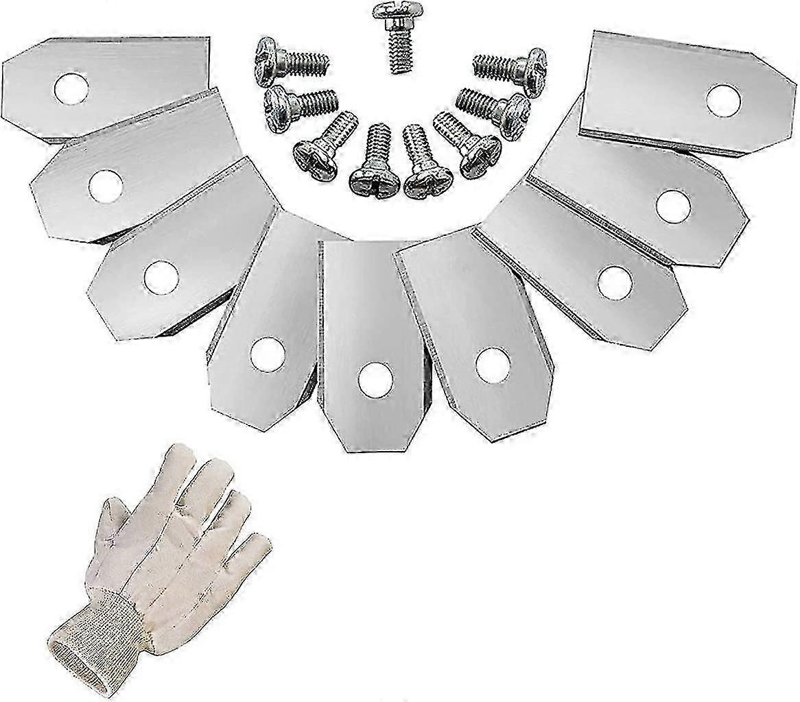 Titanium Knife Blades For All Husqvarnautomower Yardforcegardena Robotic Mowers(3G-0.75Mm) With 45 Screws, Replacement Blades For Models 105,310,31