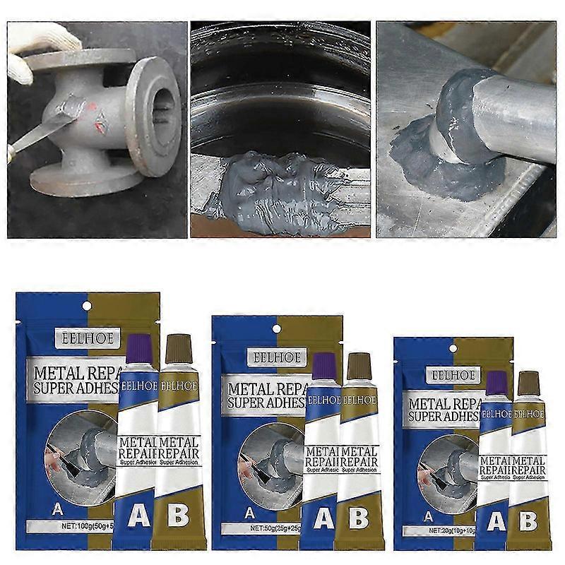 Ab Casting لاصق ارتفاع درجة الحرارة المقاومة لحام لاصق المسبوكات المعدنية الكراك إصلاح وكيل التوصيل P20250110630 لحام كهربائي مقاوم للماء