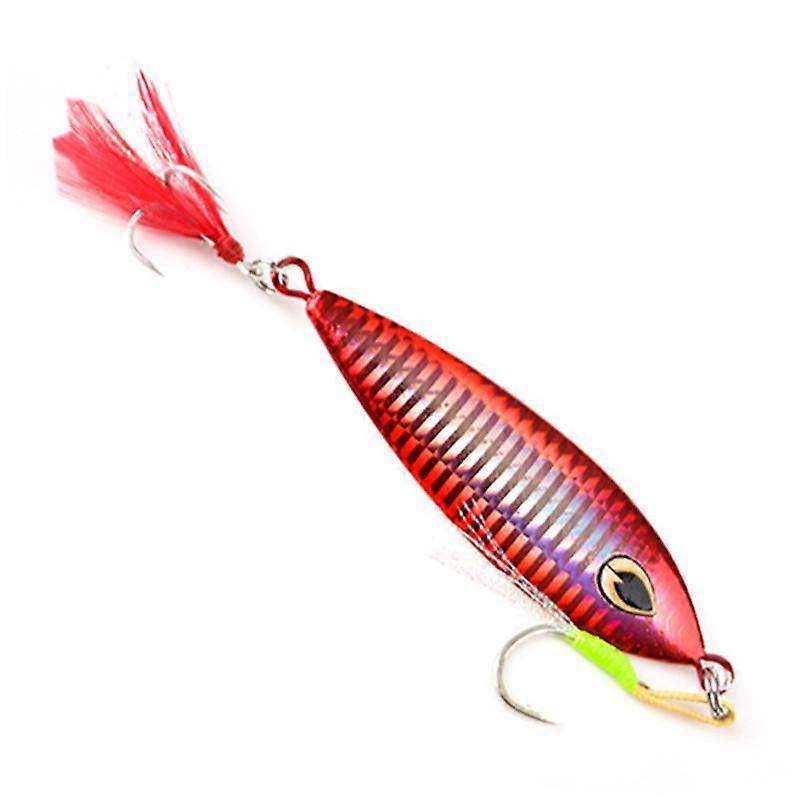 Glowing Iron Plate Lure 1 Piece 80g-100g/10.5-11cm Jigging Lead Metal Jig Lure 4 Colors Metal Swing Fishing Tackle Luminous