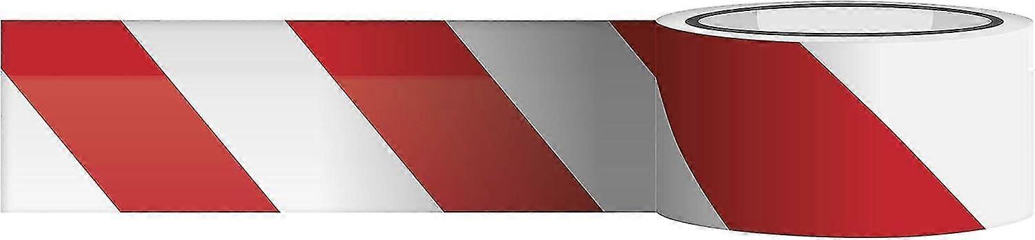 Stop tape White/Red 48 mm / 100 m