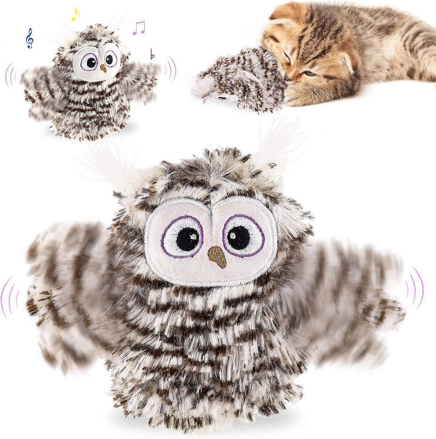 Interactive Cat Toys, Cat Toys with Flap Wings, Cat Toys with Sounds and Squeaks
