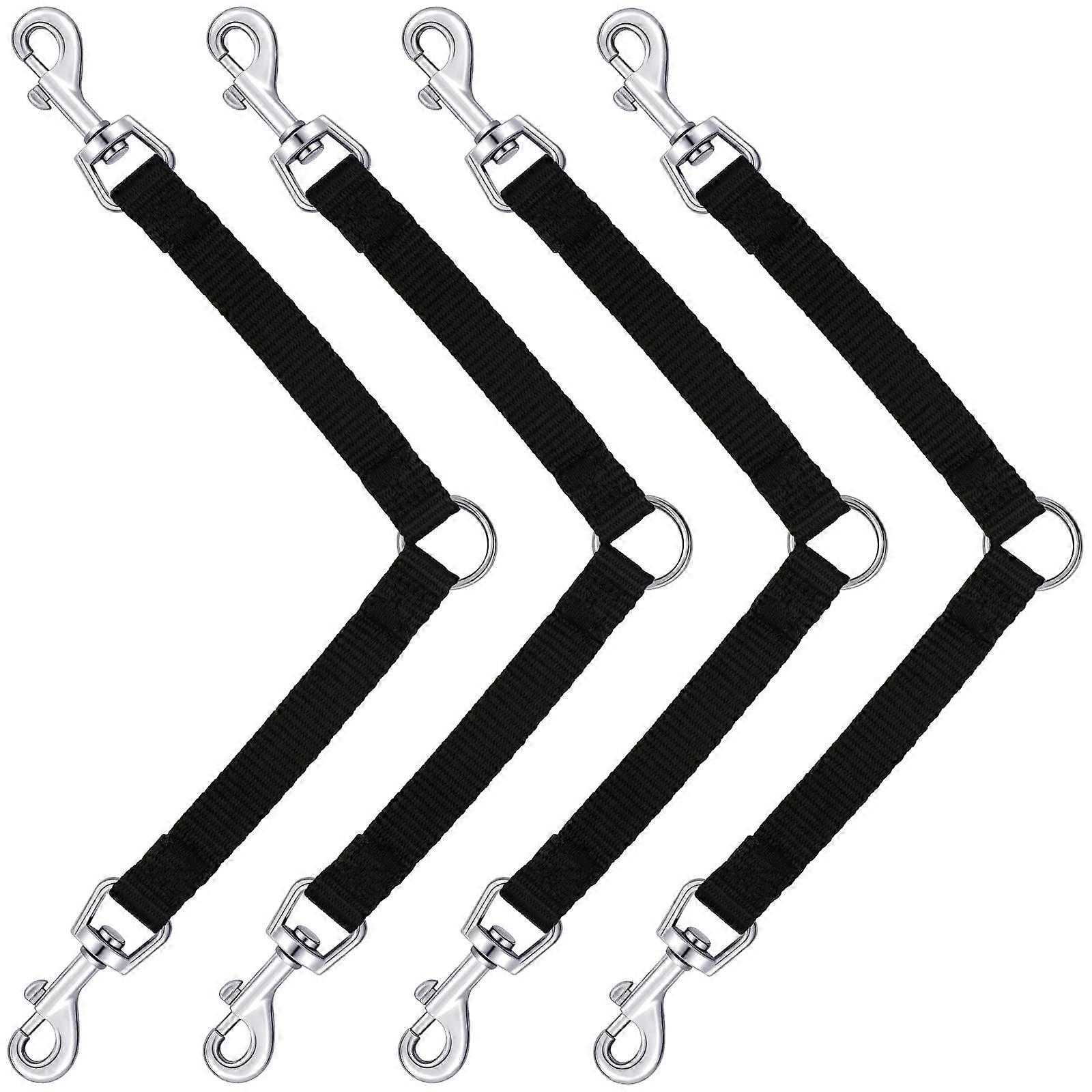 4-Piece Dog Leash Connector for Pet Walking 0.6x4 Inches
