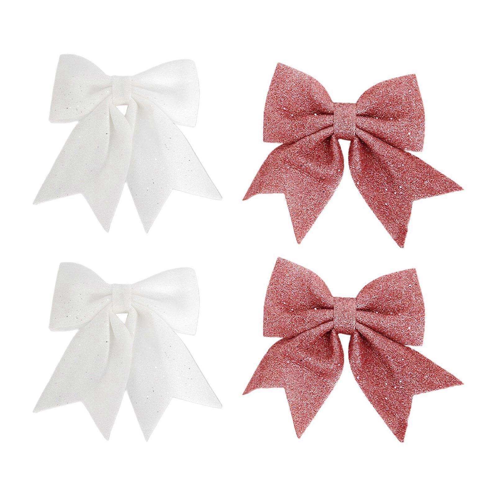 Set of 4 Bows for Christmas Tree Decoration