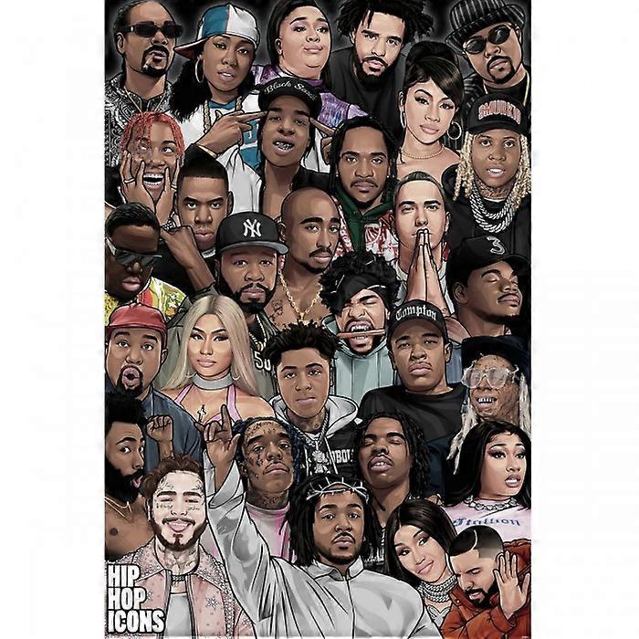 Pyramid International Hip Hop Icons Canvas