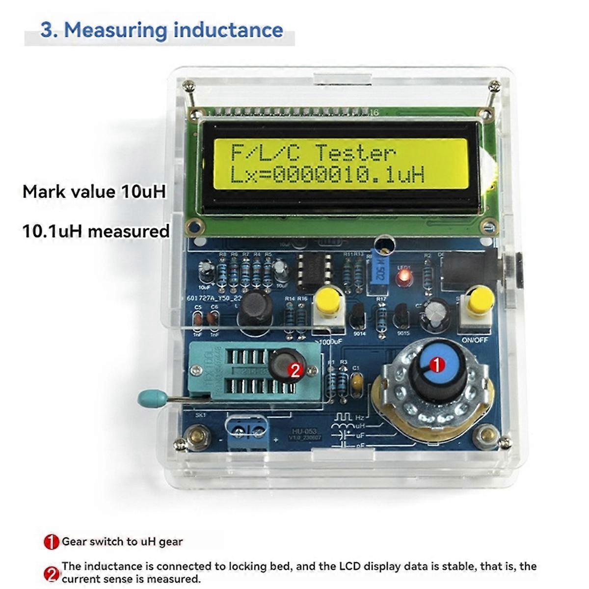 Capacitance Inductance Frequency Measurement Display DIY Electronic Kit PCB DIY Soldering Project P