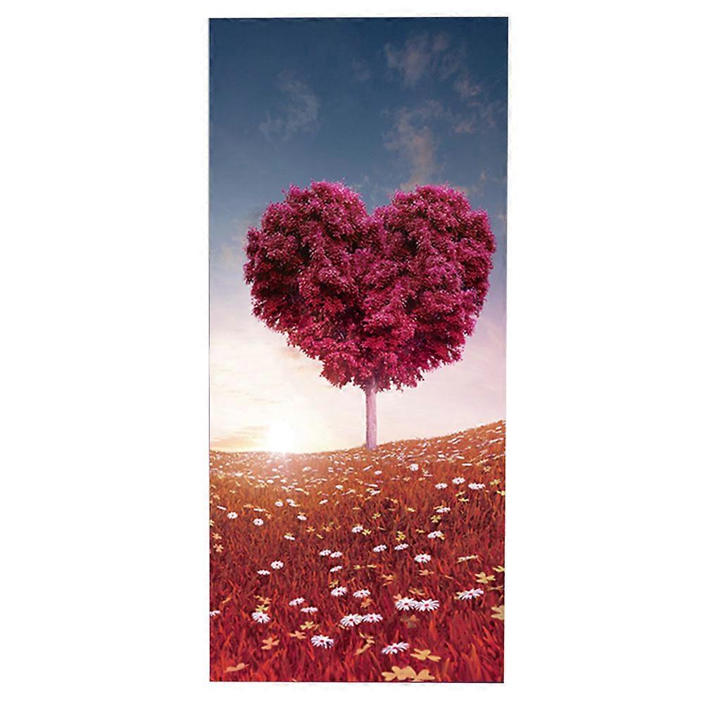 3D PVC Door Removable Door Sticker for Home Decoration