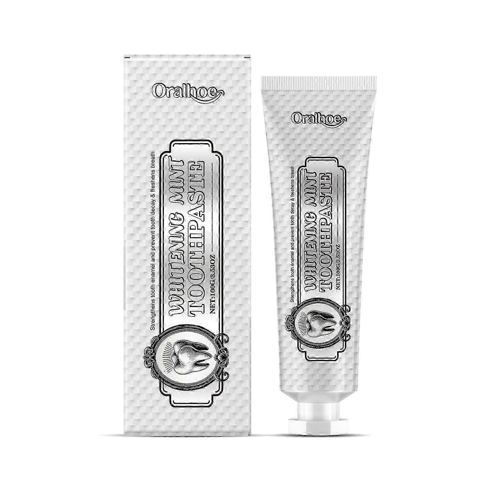 Mint whitening toothpaste, fresh breath, remove odor toothpaste, effectively remove stains, protect enamel, Oral care