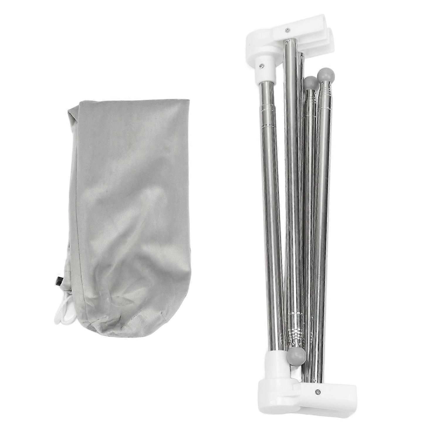 Foldable Garment Rack Stainless Steel Extendable Portable Clothes Drying Rack for Home Travel Small