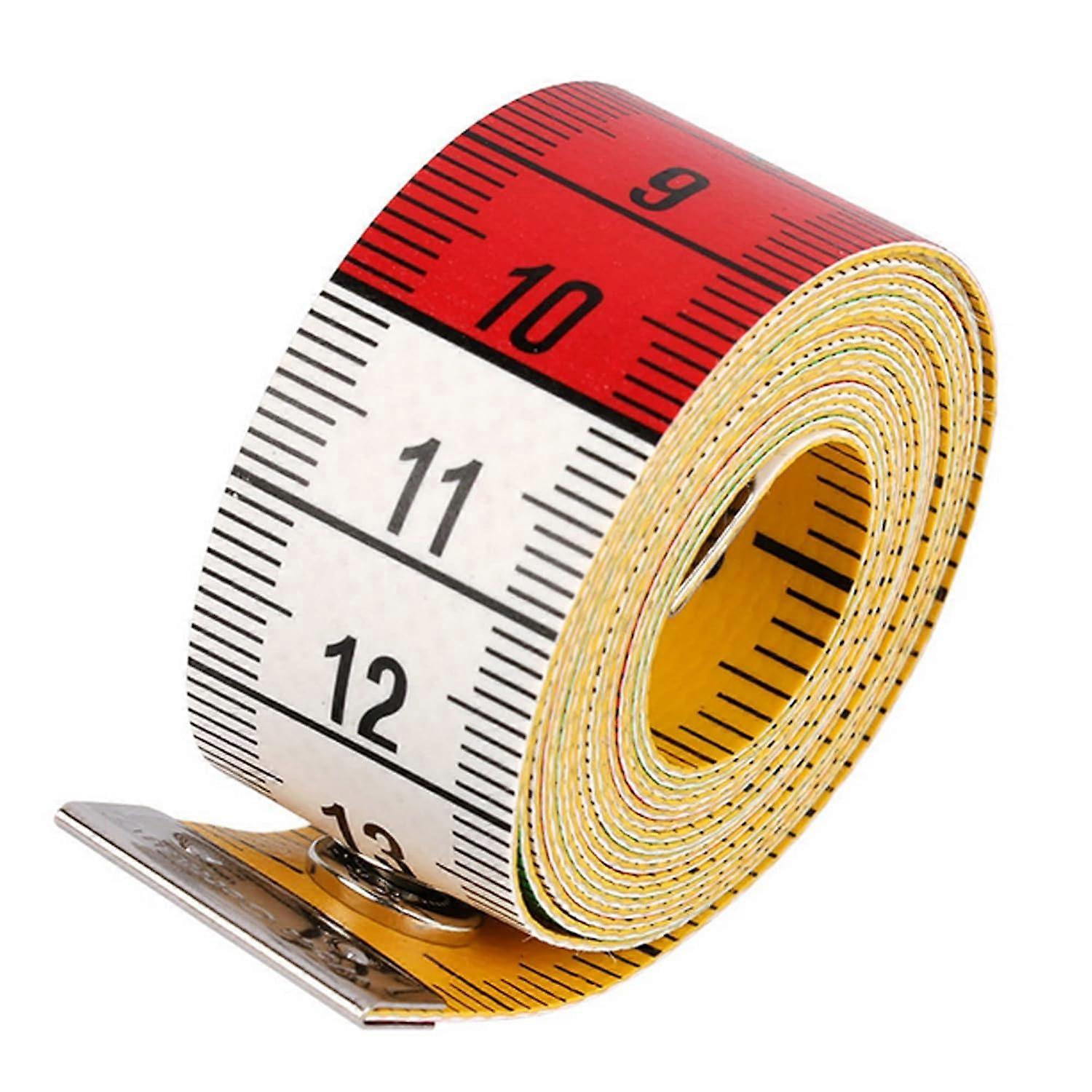 Soft Measuring Tape For Fabric, High-Precision Tailor Ruler With Snap Button Closure, Flexible And Portable Double Scale Measuring Tool, Body