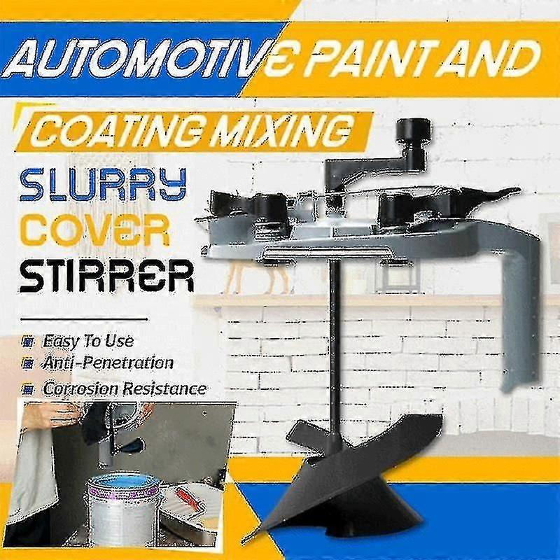 Mixing Mate Paint Lid, Paint Can Pour Spout, Pistol Grip Handle Paint Mixers To Stir Pour Store Paint Can Lid