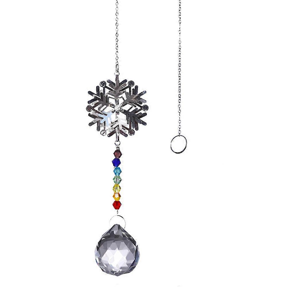 A Symphony Of Light And Color, K9 Crystal Prism Ball And Crystal Snowflake Pendant Combine To Offer An Unforgettable Visual Feast, A Gift That Keeps